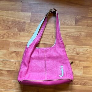 Nine West Vibrant Pink and Tan Shoulder Bag